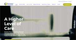Desktop Screenshot of elevatedchiropractic.com